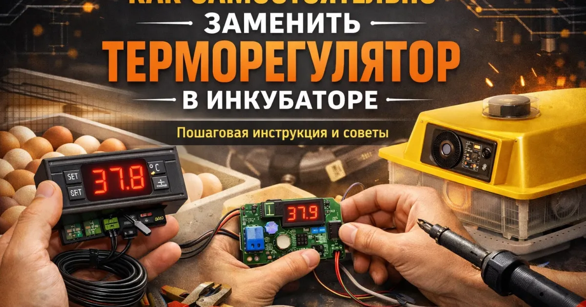 Как самостоятельно заменить терморегулятор в инкубаторе