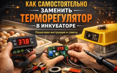 Как самостоятельно заменить терморегулятор в инкубаторе