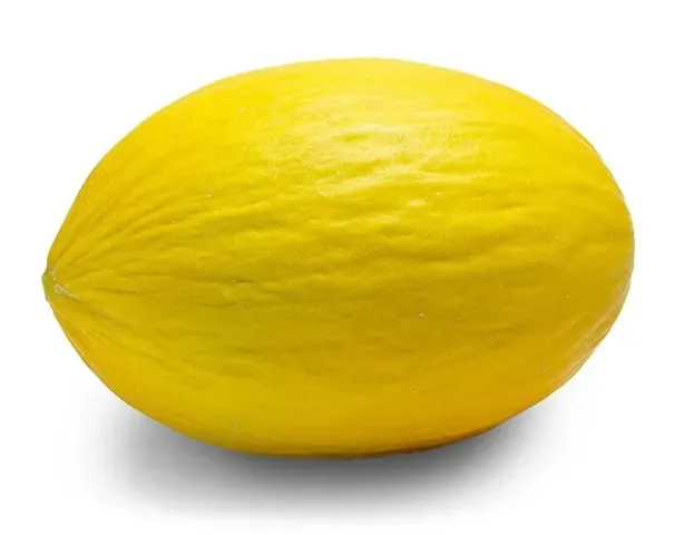 Yellow melon on white background - Mirella
