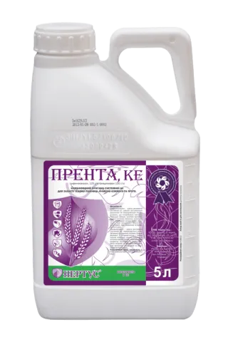 Бутылка с фунгицидом Прента КЕ объёмом 5 л
