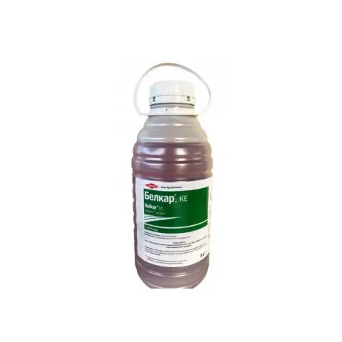Bottle of herbicide Belcar