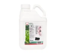 White jug with label showing green plants and a black strip, without readable product name. - Lenacil BETA +
