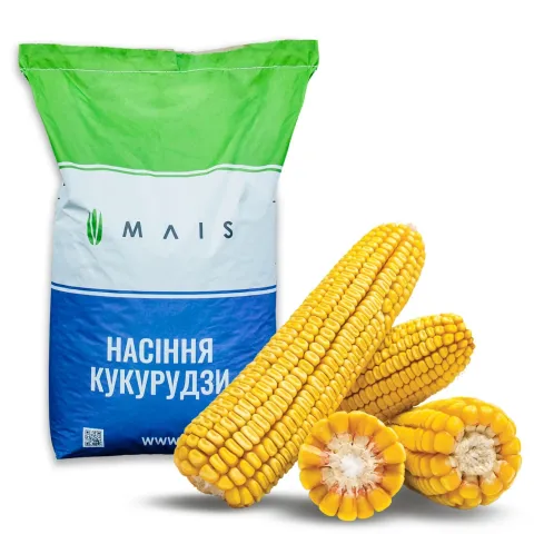 Deposit MS corn seeds packaging and corn cobs
