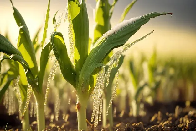 Corn seedlings in a field - ROSA S