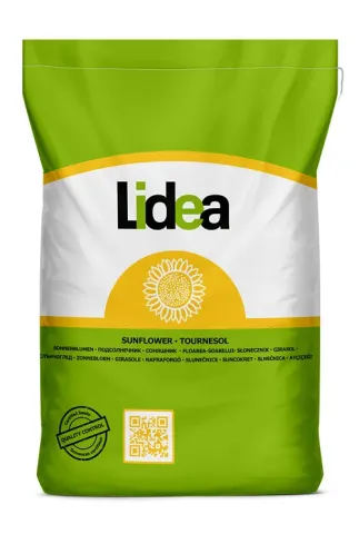 Branded seed bag of Lidea sunflower
