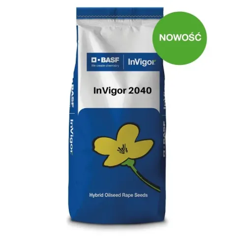 Синий пакет семян InVigor 2040 с изображением рапса - Инвигор2040