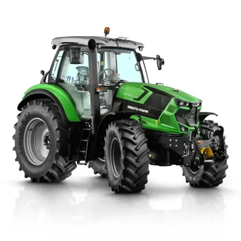 Сільськогосподарський трактор Deutz-Fahr на білому фоні