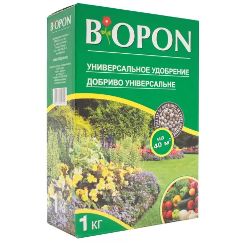 Universal fertilizer Biopon in green packaging 1 kg - ProAct, p., harpin αβ protein – 1.0% fertilizer