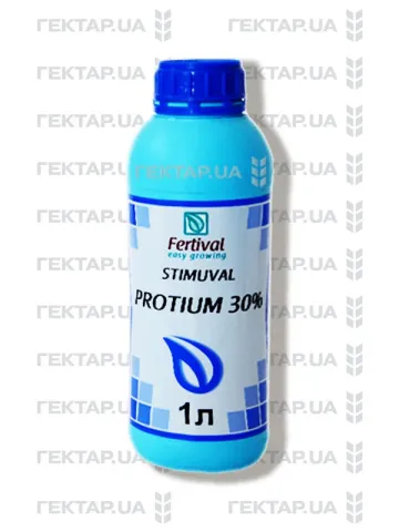 Флакон удобрения STIMUVAL PROTIUM 30% объёмом 1 л - STIMUVAL (марок ALGIVAL, BRESOL, FECUNDONE, PROTIUM 30%, STARTVA